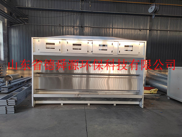 气旋水帘柜+催化燃烧装置开始安装25.1